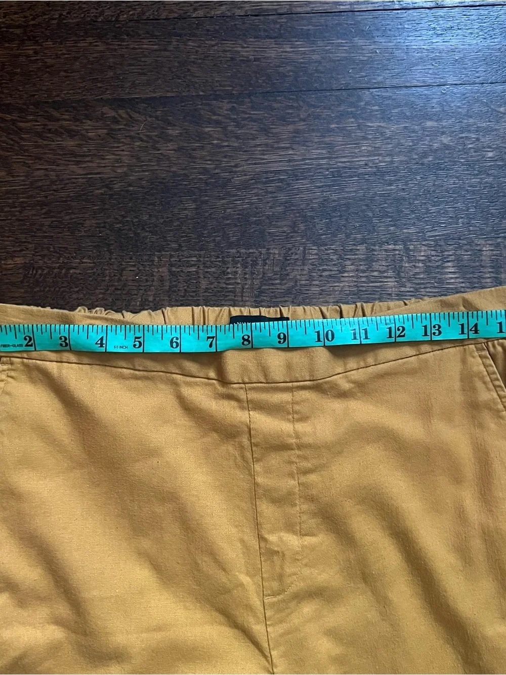 Banana Republic size 12 petite mustard yellow Rowan wide leg crop pants